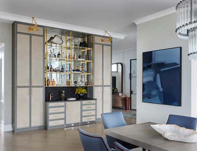 Art Deco Bachelor Pad Bar and Game Room. A Penthouse by Brynn Olson Design Group.