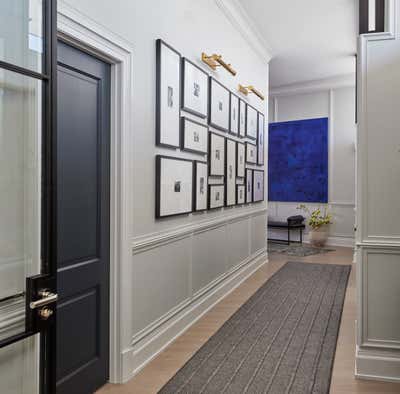 Art Deco Bachelor Pad Entry and Hall. A Penthouse by Brynn Olson Design Group.