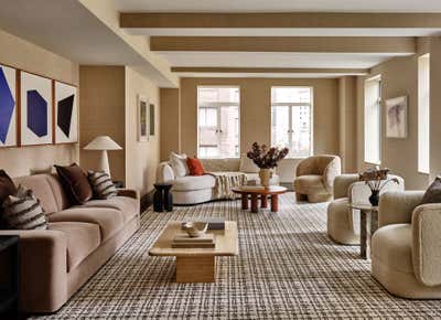  Mid-Century Modern Apartment Living Room. 737 Park Avenue by Chango & Co..