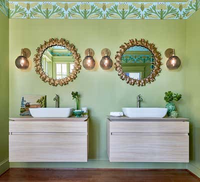  Craftsman Family Home Bathroom. High Point Showhouse - Master Bath by Right Meets Left Interior Design.