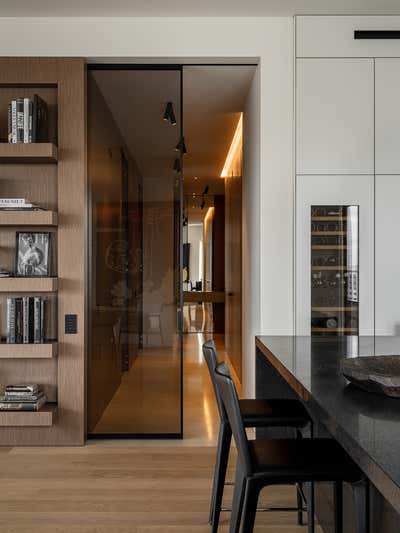  Contemporary Transitional Apartment Kitchen. Bespoke interior in Moscow by Rymar.Studio.