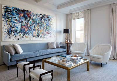  Eclectic Apartment Living Room. Fifth Avenue Residence by Area Interior Design.