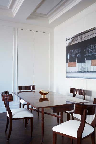 Eclectic Apartment Dining Room. Fifth Avenue Residence by Area Interior Design.