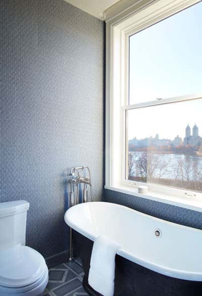 Eclectic Apartment Bathroom. Fifth Avenue Residence by Area Interior Design.