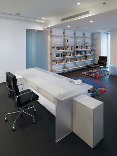  Contemporary Minimalist Office and Study. New York Triplex by Newick Architects.