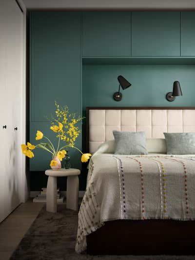  Mid-Century Modern Apartment Bedroom. Grand Street by PROJECT AZ.