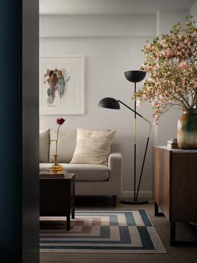  Minimalist Mid-Century Modern Apartment Living Room. Grand Street by PROJECT AZ.