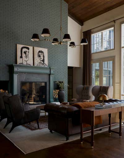  Farmhouse Western Family Home Living Room. White Pine by Susannah Holmberg Studios.