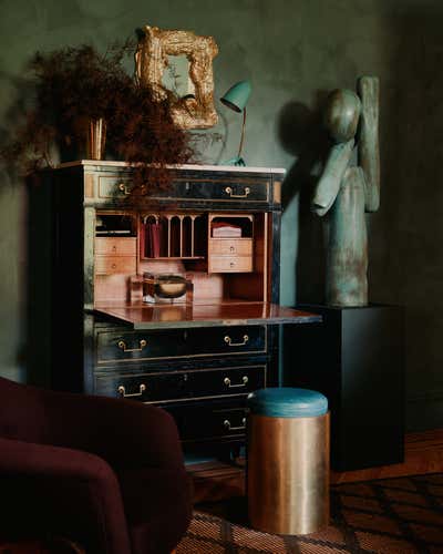  Eclectic Family Home Office and Study. Brooklyn Heights Showhouse by Rupp Studio.