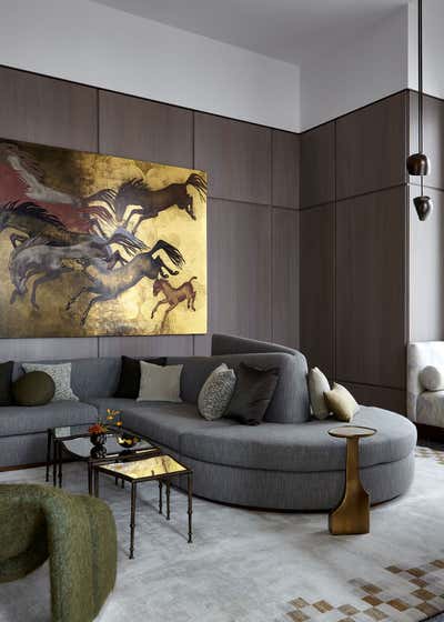  Art Deco Living Room. Tribeca Penthouse by Hines Collective.