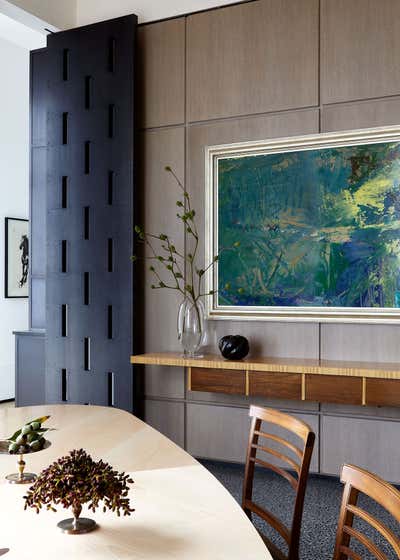  Mid-Century Modern Dining Room. Tribeca Penthouse by Hines Collective.