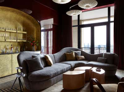  Organic Apartment Living Room. Tribeca Penthouse by Hines Collective.