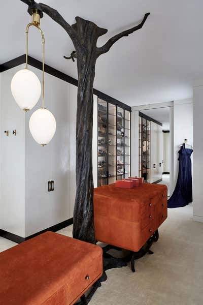  Art Deco Mid-Century Modern Apartment Storage Room and Closet. Tribeca Penthouse by Hines Collective.