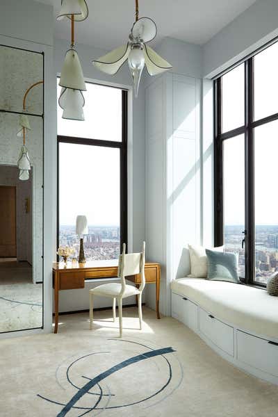  Transitional Apartment Office and Study. Tribeca Penthouse by Hines Collective.