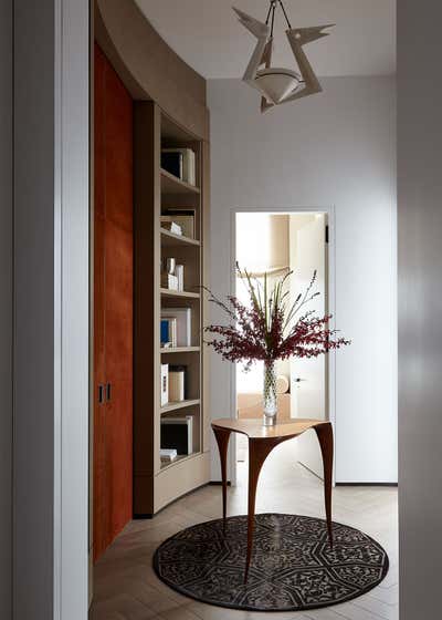  Art Deco Mid-Century Modern Apartment Entry and Hall. Tribeca Penthouse by Hines Collective.