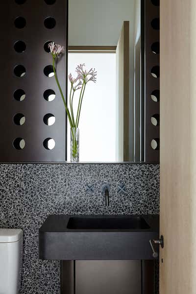  Industrial French Apartment Bathroom. Tribeca Penthouse by Hines Collective.