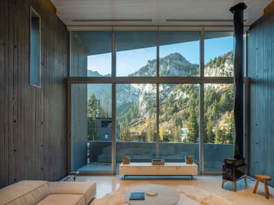 Contemporary Living Room. Mountain House by DHD Architecture & Interior Design.