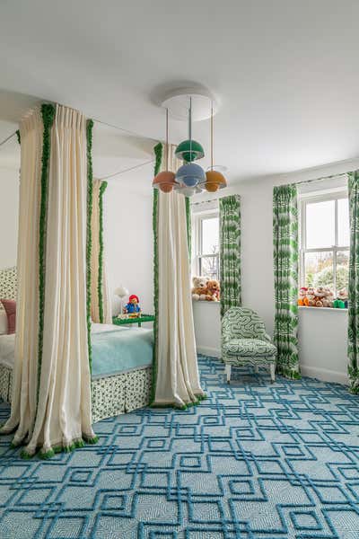 Contemporary Family Home Children's Room. South West London by Samantha Todhunter Design Ltd..