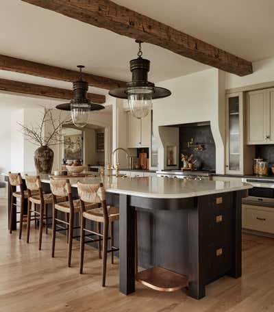  English Country Rustic Kitchen. Darien Colonial by Becca Interiors.