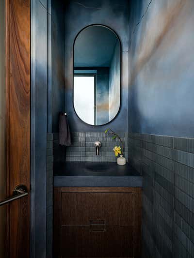  Asian Minimalist Family Home Bathroom. Japanese Treehouse by Noz Design.