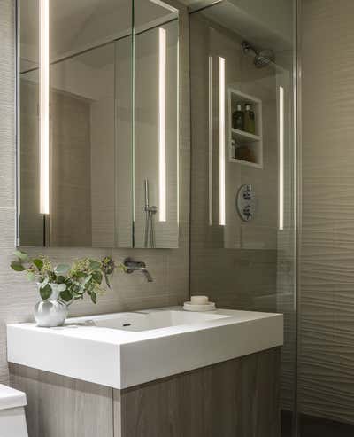  Mid-Century Modern Apartment Bathroom. Greenwich Village II by Tina Ramchandani Creative LLC.