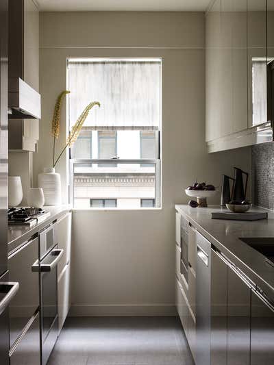  Contemporary Mid-Century Modern Apartment Kitchen. Greenwich Village II by Tina Ramchandani Creative LLC.