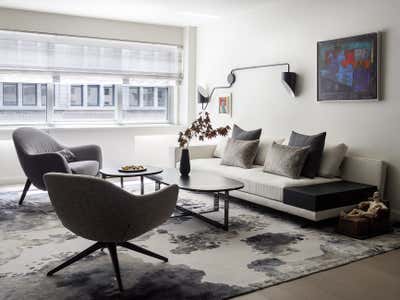  Mid-Century Modern Minimalist Apartment Living Room. Greenwich Village II by Tina Ramchandani Creative LLC.