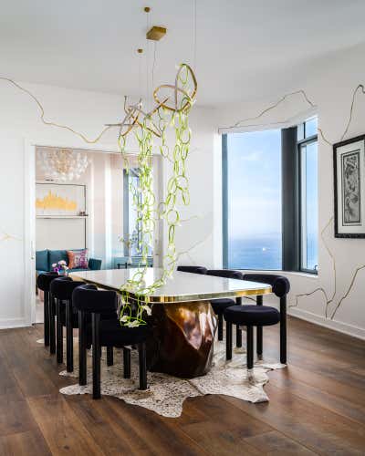  Organic Dining Room. MIRA Penthouse by Noz Design.