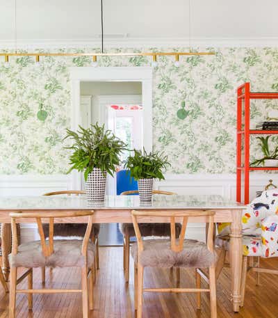  Scandinavian Maximalist Dining Room. Colorful California Bungalow by Stefani Stein.
