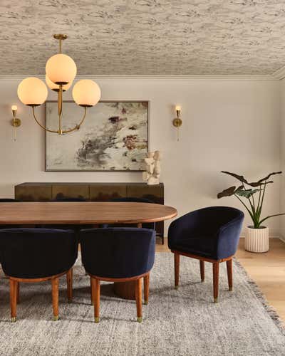 Contemporary Dining Room. Scarsdale Family Home by Ana Claudia Design.