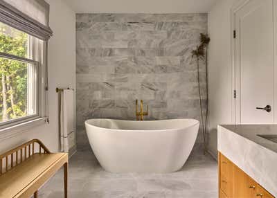 Contemporary Bathroom. Scarsdale Family Home by Ana Claudia Design.