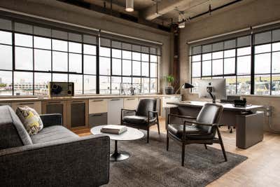  Industrial Mid-Century Modern Office Office and Study. Downtown L.A. Industrial Office by Deirdre Doherty Interiors, Inc..