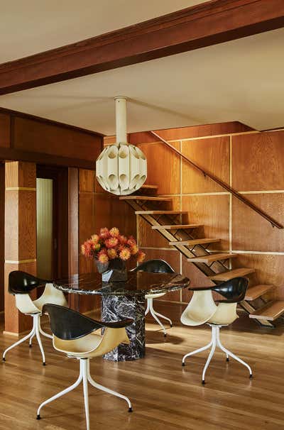  Mid-Century Modern Family Home Dining Room. Hollywood Hills Residence, Los Angeles by Giampiero Tagliaferri.