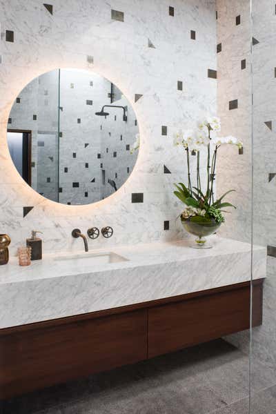 Modern Bathroom. Cheviot Hills Modern by Deirdre Doherty Interiors, Inc..