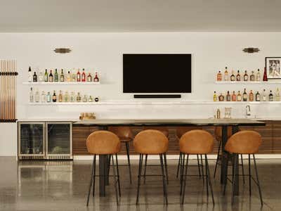  Modern Vacation Home Bar and Game Room. Palm Desert Vintage Modern by Deirdre Doherty Interiors, Inc..