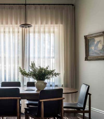  Transitional Organic Dining Room. The Vintage Brutalist by Moore House Design.