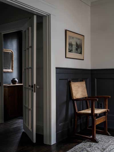  English Country Country House Entry and Hall. The Colonial Modernist by Moore House Design.