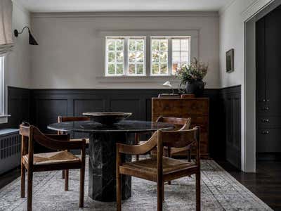  English Country Country House Dining Room. The Colonial Modernist by Moore House Design.