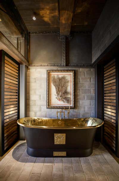  Industrial Apartment Bathroom. Caroale  by Stewart + Stewart Design.