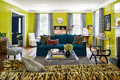  Traditional Living Room. Spring Valley Maximalism  by Zoe Feldman Design.