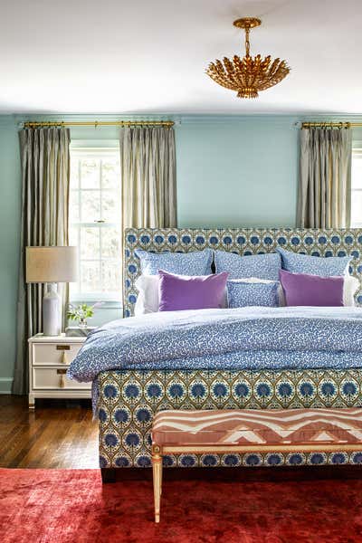  Traditional Family Home Bedroom. Spring Valley Maximalism  by Zoe Feldman Design.