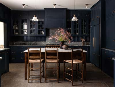  English Country Family Home Kitchen. Cow Hollow by Heidi Caillier Design.