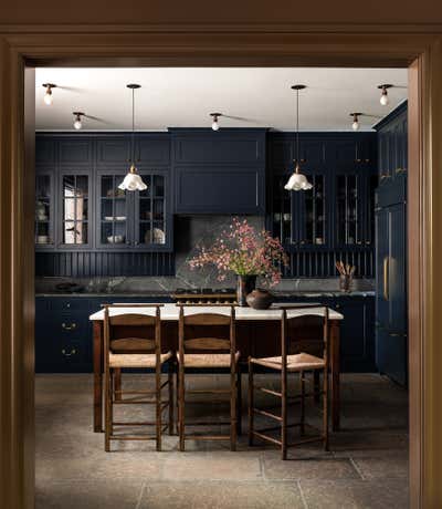  English Country Family Home Kitchen. Cow Hollow by Heidi Caillier Design.