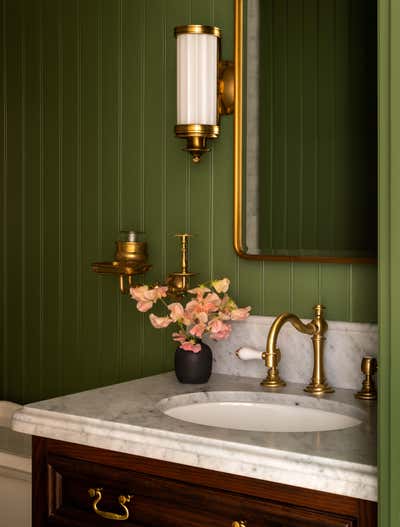  English Country Bathroom. Cow Hollow by Heidi Caillier Design.