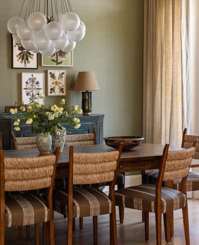  Eclectic Dining Room. Kentfield by Heidi Caillier Design.