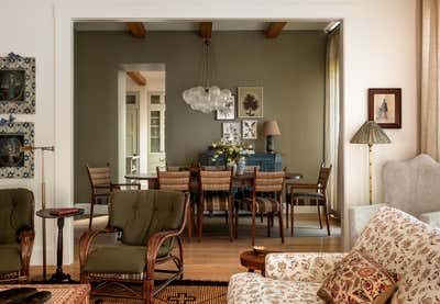  Eclectic Dining Room. Kentfield by Heidi Caillier Design.
