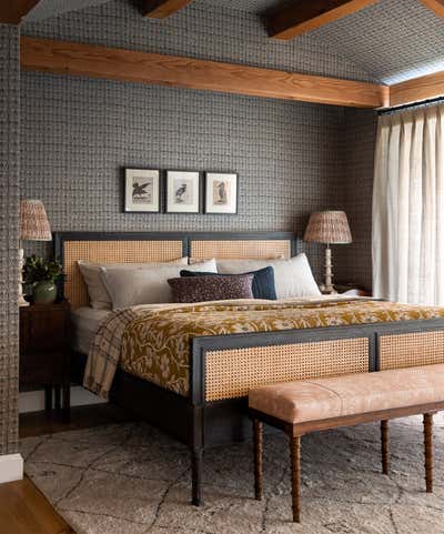  Eclectic Bedroom. Kentfield by Heidi Caillier Design.