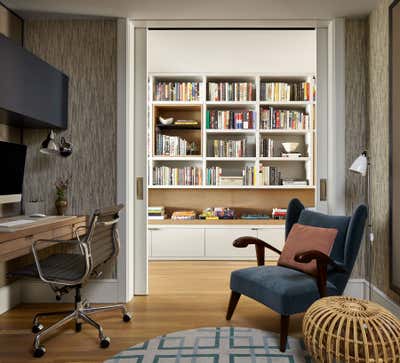  Transitional Apartment Office and Study. Merchant's House by Damon Liss Design.