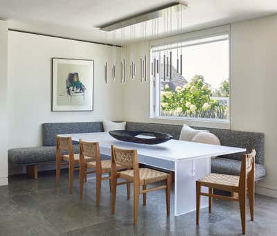  Modern Beach House Dining Room. Sagaponack Home by Tori Golub Interior Design.