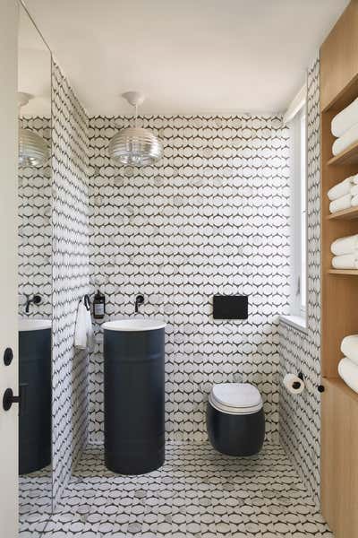  Minimalist Modern Beach House Bathroom. Sagaponack Home by Tori Golub Interior Design.
